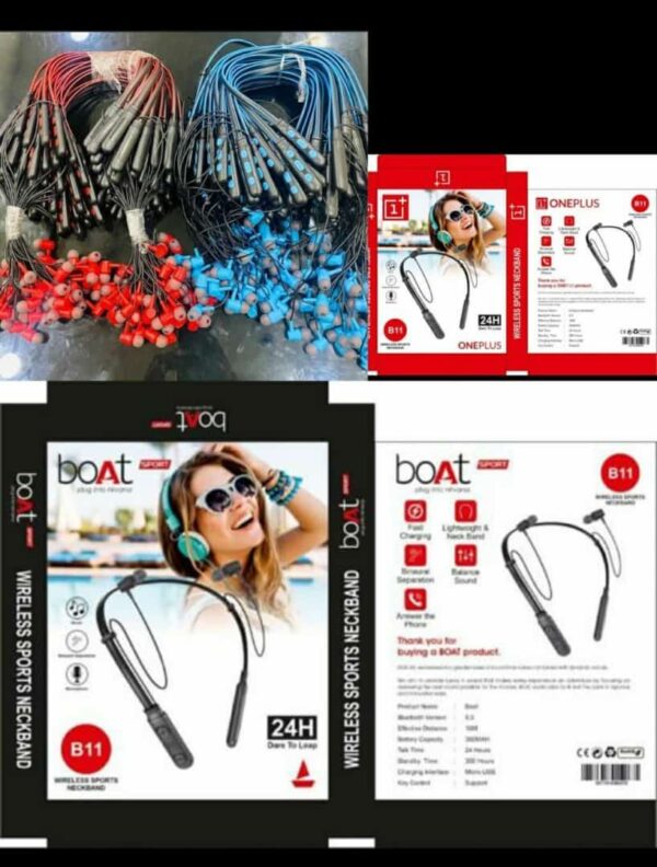 Multicolor Neckband Bluetooth Headset, Mobile, 60 Hours