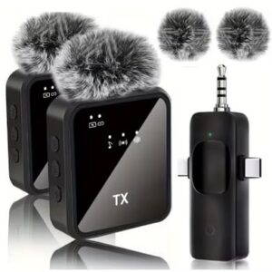 F11-2 Dual Wireless Mic with AI noise reduction technology