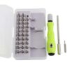 Magnetic screwdriver set with multiple screwdriver bits