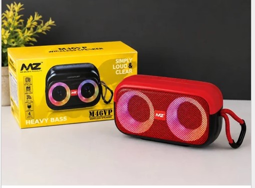 Mz M46VP Wireless Speaker with heavy bass and LED lights