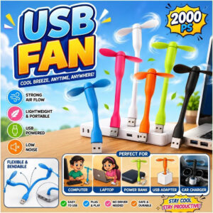 Portable Mini USB Fan Flexible USB Cooling Fan for Laptop Computer Power Bank USB Adapter