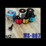 MZ WS-887 Wireless Speaker Portable Bluetooth Mini Speaker
